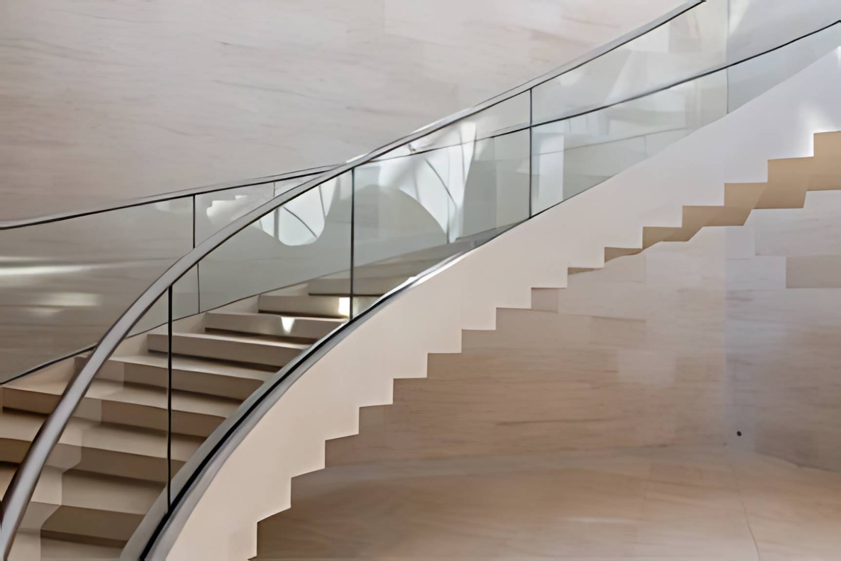 Spiral Glass Railing