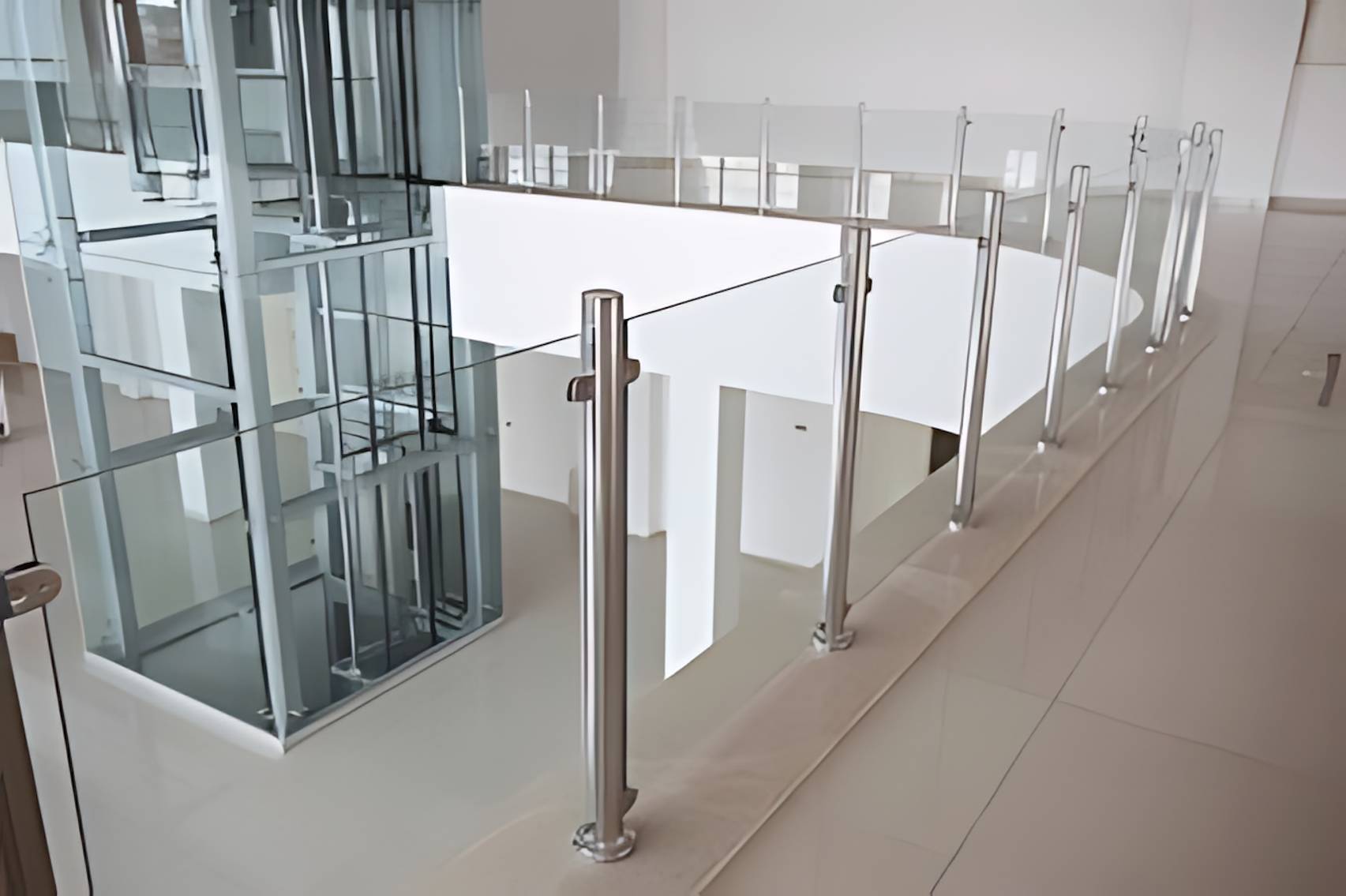 Commercial Balcony Glass Railing
